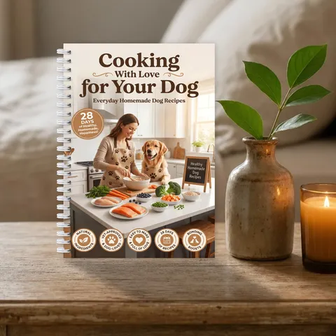 Dog Food Recipes Spiral Notebook Pet Health Journal Natural Ingredients Homemade Diet Planner Coil Bound Book Gift