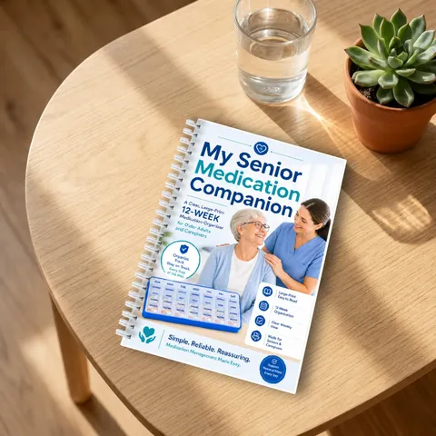 My Senior Medication Companion Spiral Notebook Twelve Week Medication Tracker Management Handbook For Caregiver Seniors