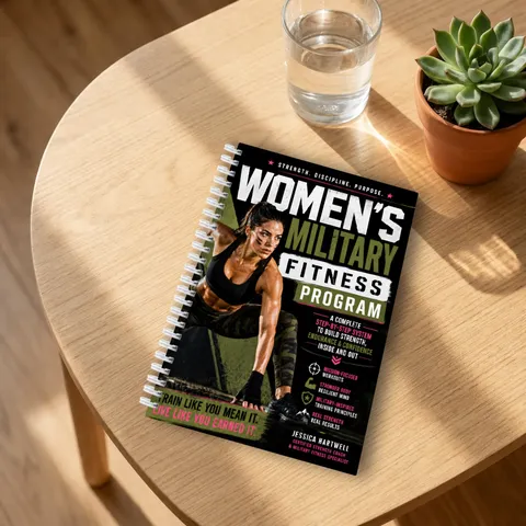 Quaderno a Spirale Programma Fitness Militare da Donna Diario di Allenamento Settimanale Agenda Planner Esercizi