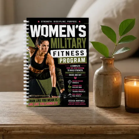 Quaderno a Spirale Programma Fitness Militare da Donna Diario di Allenamento Settimanale Agenda Planner Esercizi