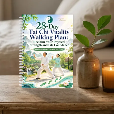 Quaderno a Spirale Piano di Camminata Vitalità Tai Chi 28 Giorni Obiettivi Fitness Diario di Pianificazione Esercizi Quotidiani Planner Cartaceo per Amanti della Salute