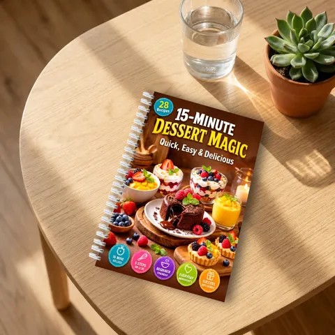 Minute Dessert Magic Spiral Notebook Baking Guide Booklet Dessert Recipe Tutorial Handbook For Kitchen Craft Beginner Hobby