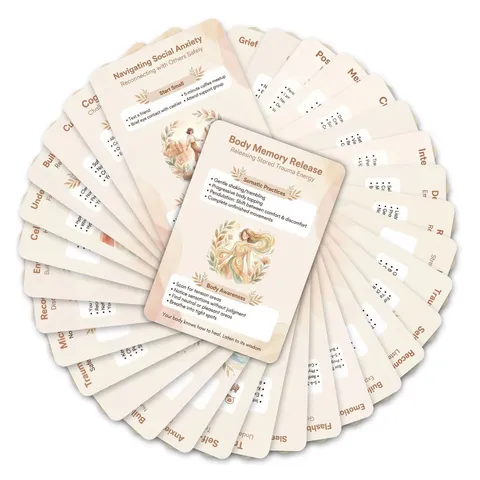 PTSD Recovery Affirmation Cards Warm Emotional Regulation Self Motivation Positive Healing Instruction Cards Mental Health Gift