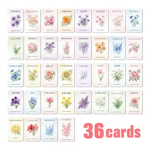 Vintage Botanical Illustration Cards Watercolor Gold Foil Style Flower Specimen Message Greeting Cards For Celebration Decoration Journaling