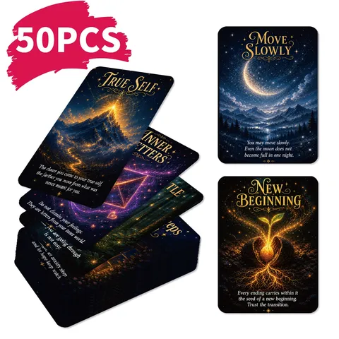 Cartes Oracle de Guérison Soul Whispers Ciel Étoilé Pour Guidance Émotionnelle Jeu de Société en Papier Mystique Outil de Méditation Spirituelle