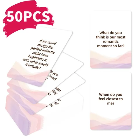 Moments Intimes Pour Couples Cartes d'Interaction Romantique Fête Adultes Entrées de Conversation Cartes de Jeu de Table Couples