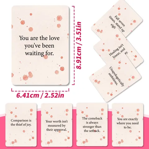Creative Women Inspirational Affirmation Cards Motivational Quotes Card Game For Self Care Personal Growth Her Gift