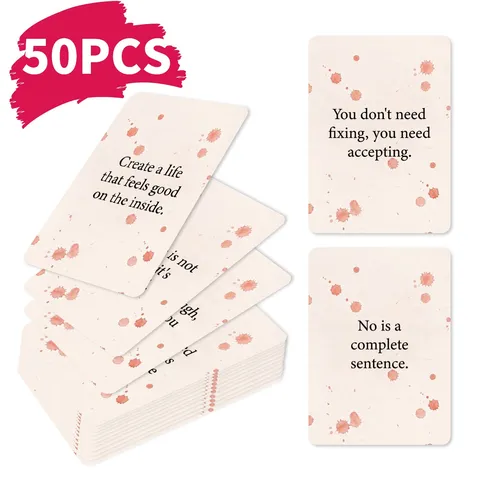 Creative Women Inspirational Affirmation Cards Motivational Quotes Card Game For Self Care Personal Growth Her Gift