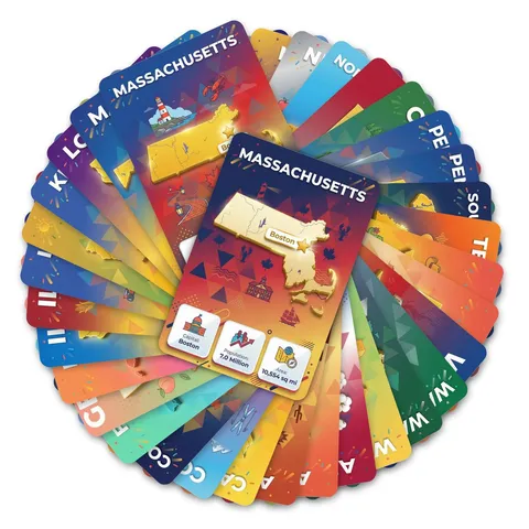 Geografie Kaart Leerkaarten Voor Kinderen Staten Landen Kennis Flashcards Leermiddelen Schoolbenodigdheden Studenten