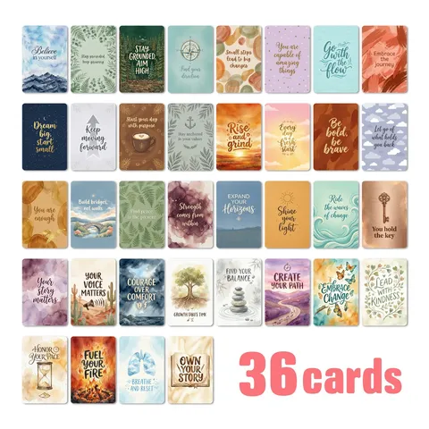 Aquarell Affirmationskarten Für Tägliche Motivation Positive Inspirierende Zitate Selbstpflege Schreibwaren Für Herren Und Damen Geschenk