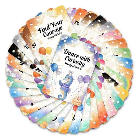 Cute Watercolor Animal Illustration Greeting Cards Decorative Blessing Message Postcards For Birthday Party Friends Gift Decor
