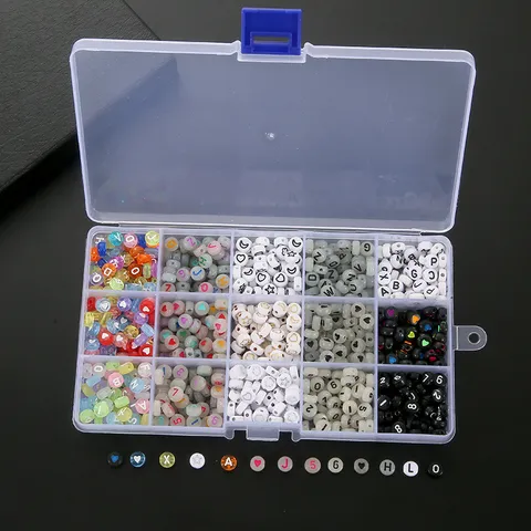 Acryl Letters Cijfers Lichtgevende Kralen Verpakt Meerkleurig Alfabet Rond Spacers Losse Kralen Set Voor DIY Handwerk Educatieve Sieraden Maken Kinderen