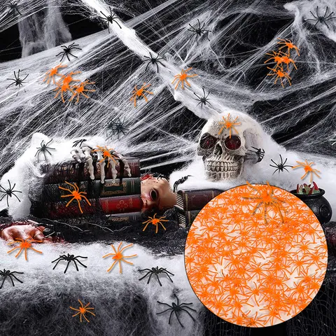Halloween Simulation Kunststoff Kleine Spinne Streich Requisiten Gruselige Spinnen Für Party Ort Dekoration Spukhaus Szene Layout