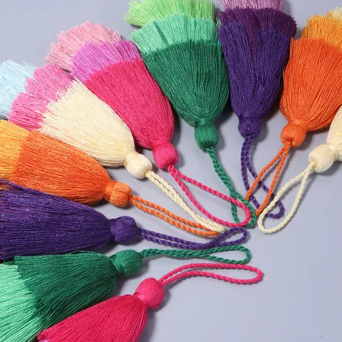 Traditioneller Chinesischer Stil Farbverlauf Quastenanhänger Polyester Gewebte Quaste Für Drachenbootfest Sachet Hanfu Zubehör