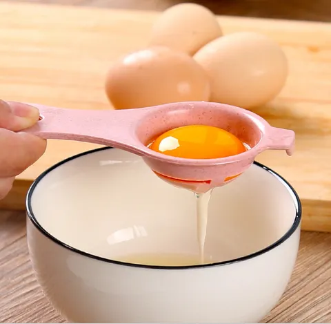 Séparateur de Blanc d'Œuf en Paille de Blé Cuisine Cuisson Filtre Jaune d'Œuf Outil Design Fleur Mignon Séparateur d'Œuf Gadgets de Cuisine