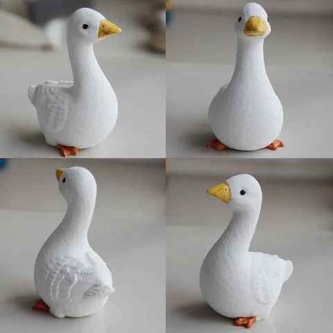 Silikon Gans Form DIY Backform Süße Ente Gips Harz Handwerk Form Flexible Kuchen Form Für Handgemachte Heimdekoration