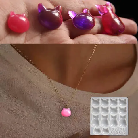 Handgemachte 3D Katzenkopf Epoxidharzform Silikon DIY Handwerk Formen Für Schmuckherstellung Backen Kuchen Dekoration Werkzeug
