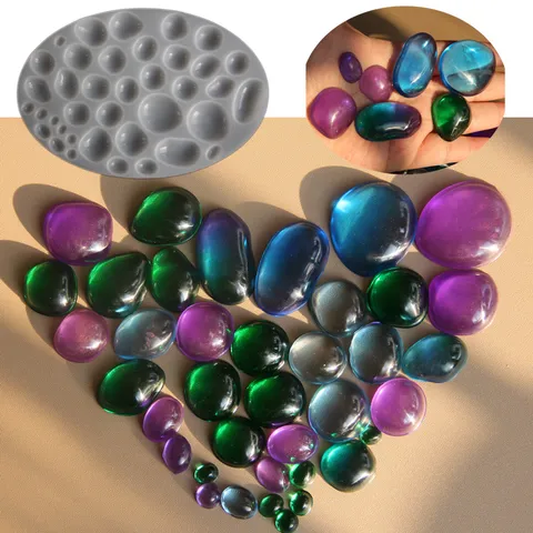 DIY Silikonform Für Epoxidharz Kristall Unregelmäßiger Edelstein Stein Ring Anhänger Schmuck Herstellung Handwerk Werkzeug Backform