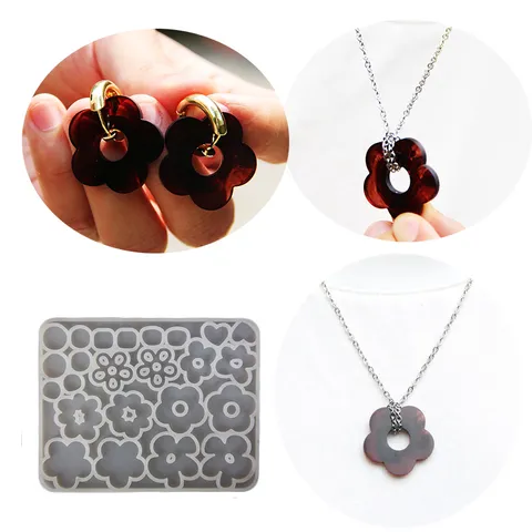INS Stil DIY Blumen Silikonform Harz Gussform Epoxid Spiegelform Handwerk