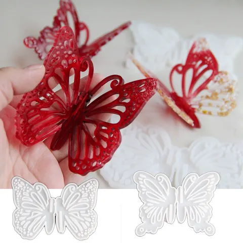Schmetterling Silikonform DIY Fondant Kuchen Dekorationsform Epoxidharz Gips Handwerk Herstellung Form Küche Backwerkzeug