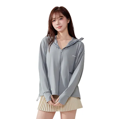 Ropa de Protección Solar Unisex Protección UV Chaqueta Holgada con Capucha Manga Larga Exterior Casual Deporte Prendas