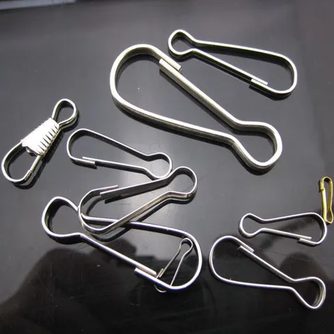 Metal Pear Shaped Clasp Hook Keychain Connector For Bag Hardware Accessories Luggage Hardware DIY Jewelry Making Connecting Clasp