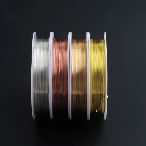 Filo di Rame Anti-appannamento per la Creazione di Gioielli Accessori Fai da Te Filo per Perline per Orecchini e Fermagli per Capelli