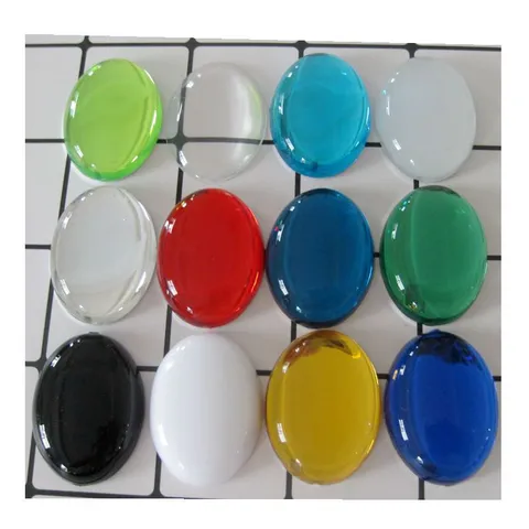 Cabochon Ovale in Occhio di Gatto Acrilico Patch in Pietra Preziosa Liscia Accessori per Gioielli Fatti a Mano DIY Perlato Design Originale Artigianato