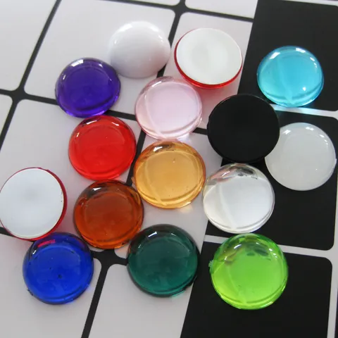 DIY 16mm Smooth Semi-Circular Acrylic Cabochons Flatback Pearl Luster Gems For Jewelry Making Hair Accessories Handcrafting Craft Supplies