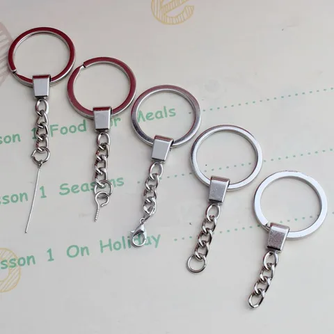 Accessori per Gioielli Fai da Te in Metallo Anello Portachiavi Catena di Collegamento per Portachiavi Materiali Artigianali