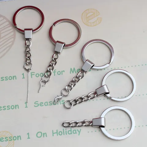 Accessori per Gioielli Fai da Te in Metallo Anello Portachiavi Catena di Collegamento per Portachiavi Materiali Artigianali