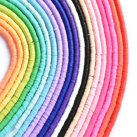 Boheems Kleurrijke Polymeerklei Kralen Plat Rond Heishi Kralen Voor DIY Sieraden Maken Armband Ketting Handgemaakte Ambacht