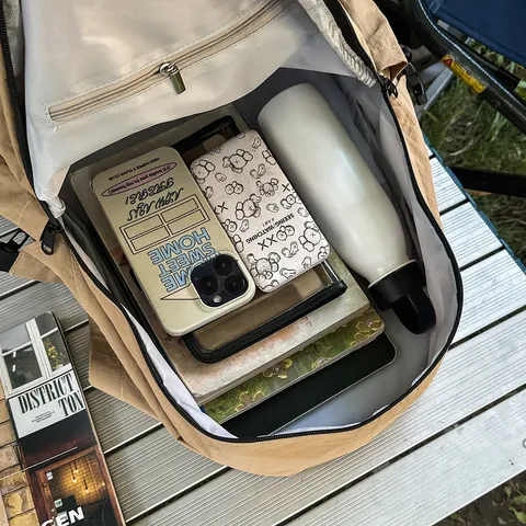 Sac à Dos Décontracté en Nylon pour Femmes Hommes Sac à Dos de Voyage Léger Résistant à l'Eau Unisexe Couleur Unie Sac à Dos Minimaliste Sac d'École