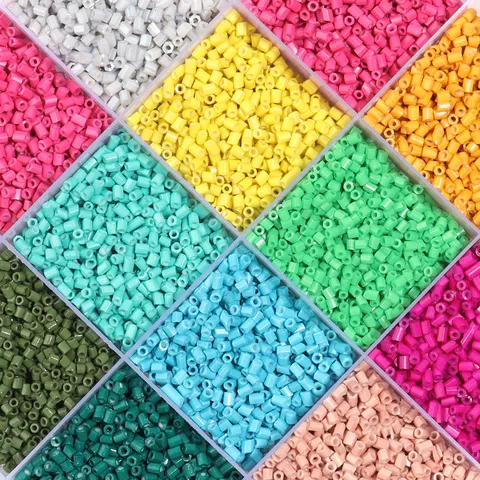 Hexagonal Tubular Glass Seed Beads Colorful Multi Shape Bugle Beads For DIY Jewelry Making Bracelet Necklace Accessories