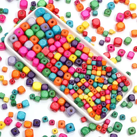 Natural Wood Beads For DIY Jewelry Making Bracelet Necklace Handmade Craft Mixed Colors Shapes Diverse Wooden Loose Beads