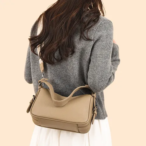 Fashion Women PU Leather Shoulder Bag Casual Crossbody Bag Solid Color Saddle Bag Daily Commuter Handbag