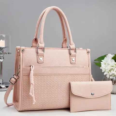 Damen Große Kapazität Tragetasche PU Leder Handtasche Gewebte Textur Umhängetasche Lässige Tägliche Pendler Handtasche