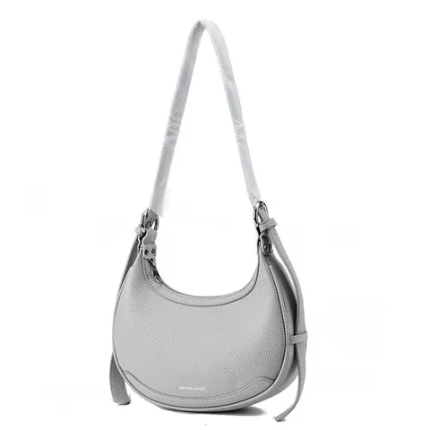 Damen Mode PU Leder Halbmond Hobo Tasche Casual Einfarbig Unterarm Umhängetasche Tägliche Pendler Handtasche