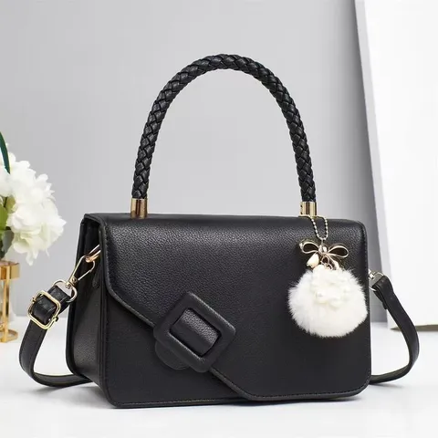 Damen Mode Pendeln PU Leder Kleine Quadratische Tasche Henkeltasche Umhängetasche