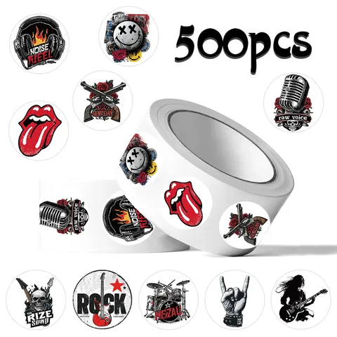 Punk Rock Musik Rolle Aufkleber Ästhetische Coole Abziehbilder Für Gitarre Musikinstrument Laptop Tagebuch Album Dekoration