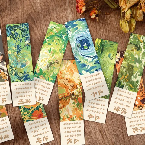 Traditionelles Chinesisches Kultur Design Papier Lesezeichen Dekoratives Lesen Karten Set Traditioneller Vintage Stil