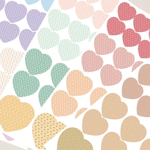 Süße Polka Dot Herz Dekorative Schreibwaren Selbstklebende Etiketten Aufkleber Für Handkonto Scrapbooking Tagebuch Planer