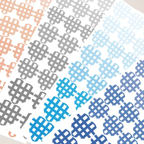 Plaid Heart Index Stickers Self Adhesive Sticky Notes Page Marker Journal Decorative Labels Stationery Supplies