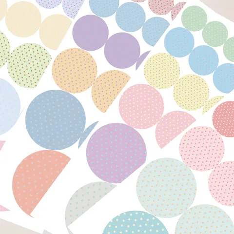 Ins Stil Polka Dot Selbstklebende Runde Etiketten Aufkleber Set Für Journal Indexierung Und Fehler Sortierung Schreibwaren
