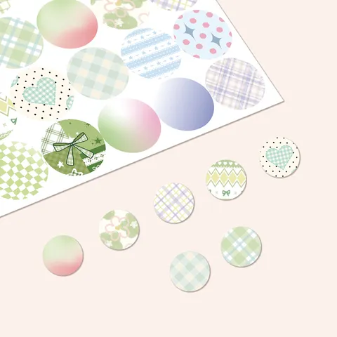 Decorative Seasonal Dot Stickers Colorful Round Index Labels Self Adhesive Planner Stickers For Journaling