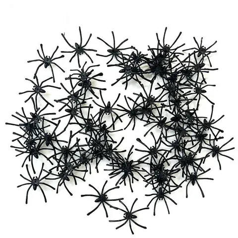 Halloween Simulation Plastic Spider Props Mini Fake Spider Scary Party Decoration Horror Atmosphere Supplies