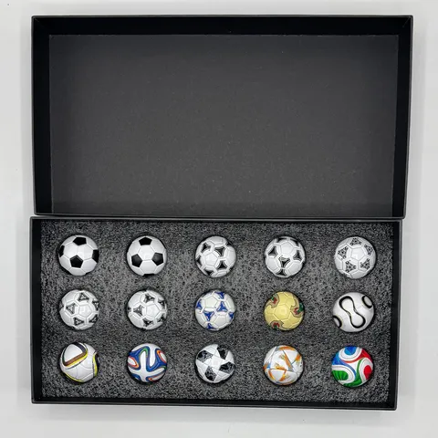 World Cup Miniature Soccer Ball Collection Gift Box Classic Match Souvenir Set Plastic Mini Football Ornaments
