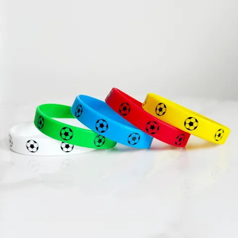 Braccialetto in Silicone da Calcio per Coppa del Mondo Sport Fan Braccialetto di Tifo Festa Polsini in Gomma di Silicone Souvenir Accessori Sportivi