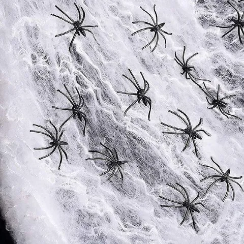 Halloween Simulation Plastic Spider Props Mini Fake Spider Scary Party Decoration Horror Atmosphere Supplies