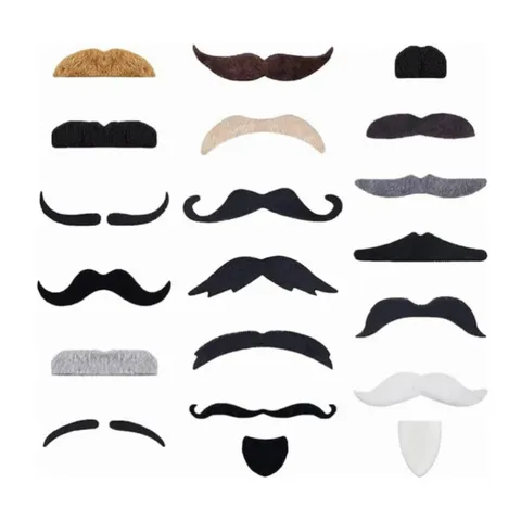 Pseftika Geniaidia Prosomoiosi Set Moustaki Polychromo Mavro Parti Antikeimena Kostoumiwn Gia Halloween Cosplay